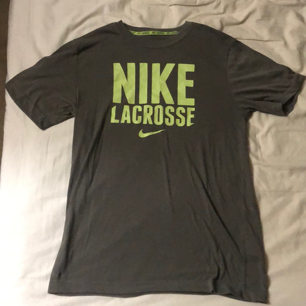 Gray Nike Lacrosse T-Shirt